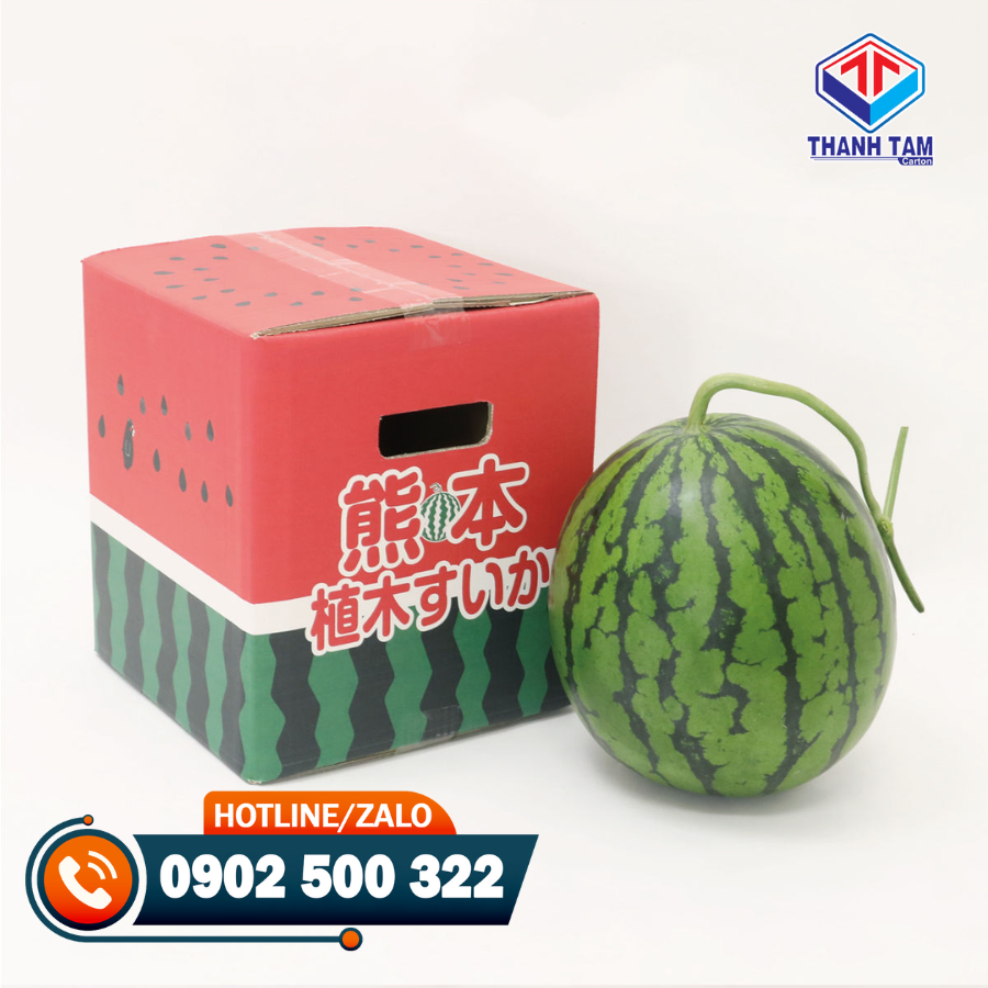 thùng carton đựng dưa hấu 