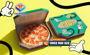 Hộp giấy đựng bánh pizza độc đáo, bắt mắt tại Thành Tâm