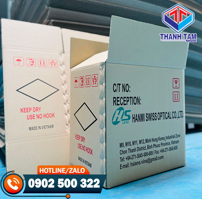 Sản xuất thùng carton 5 lớp cao cấp đựng thiết bị quang học xuất khẩu Hàn Quốc