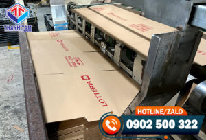 Quy trình sản xuất thùng carton tiêu chuẩn 3 lớp in flexo cho doanh nghiệp LOTTERIA