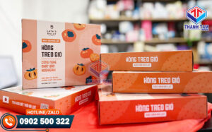 Hộp đựng hồng treo gió in offset