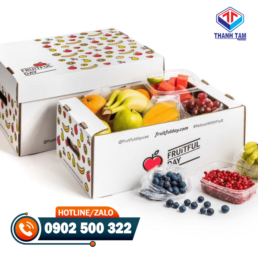 Thùng carton đựng trái cây