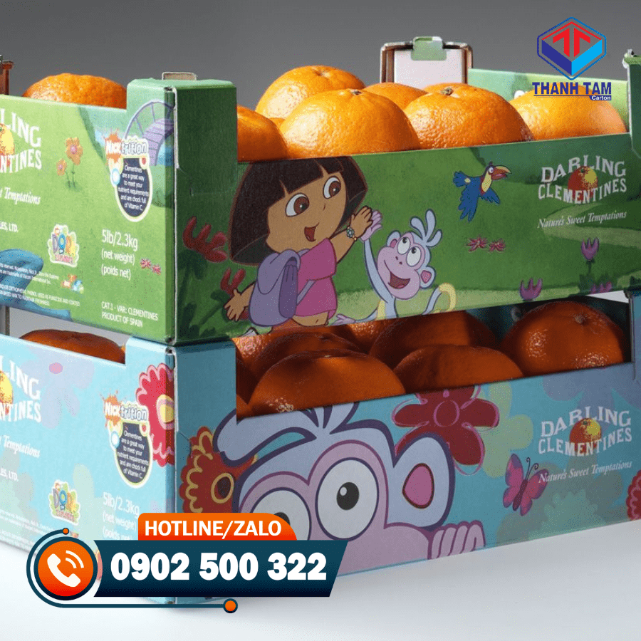 Thùng carton đựng trái cây