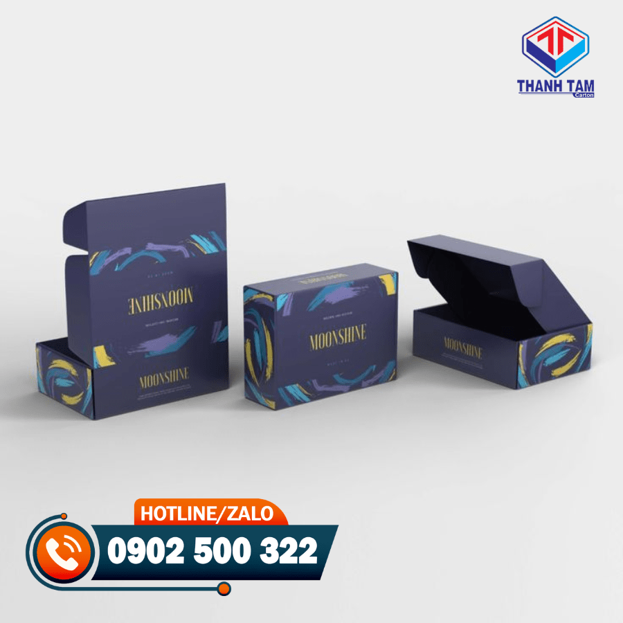 hộp carton nắp cài