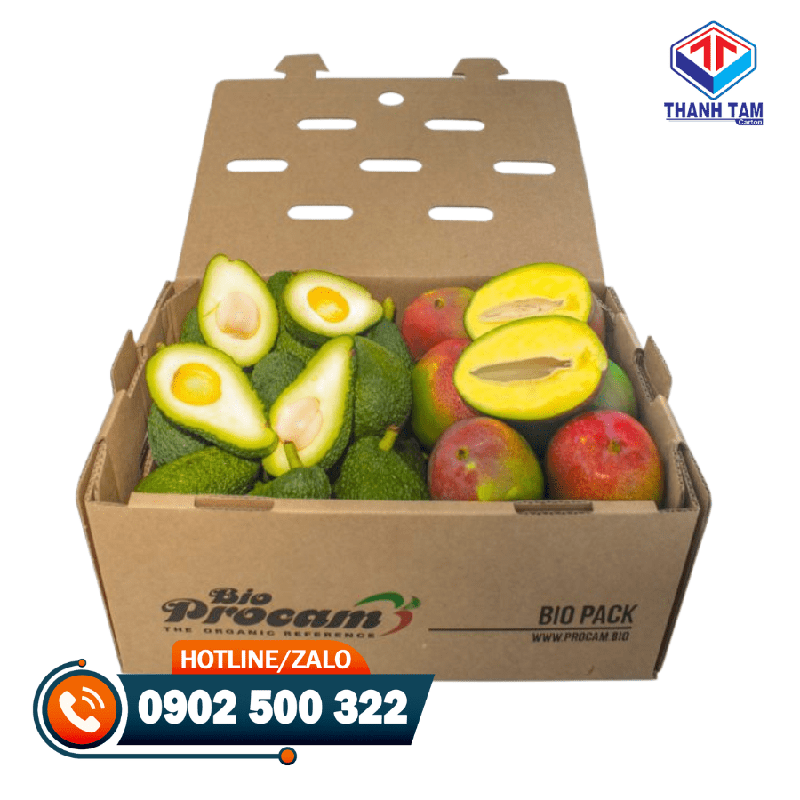 Thùng carton đựng trái cây