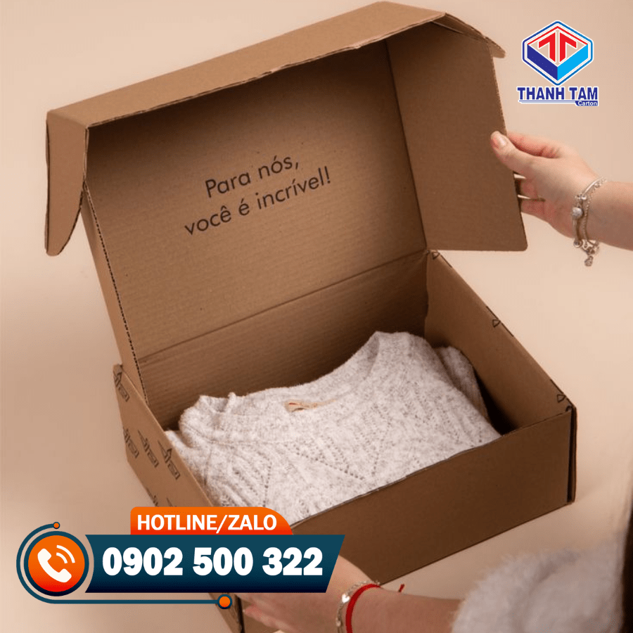 Hộp carton nắp gài