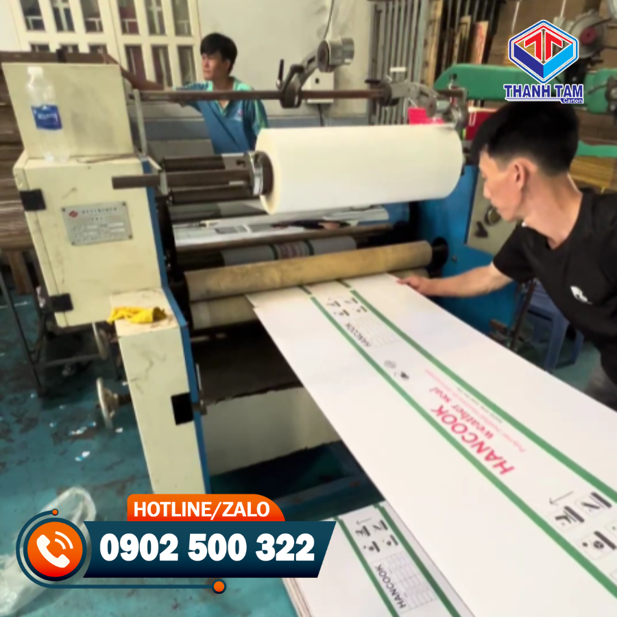thùng carton cán màng