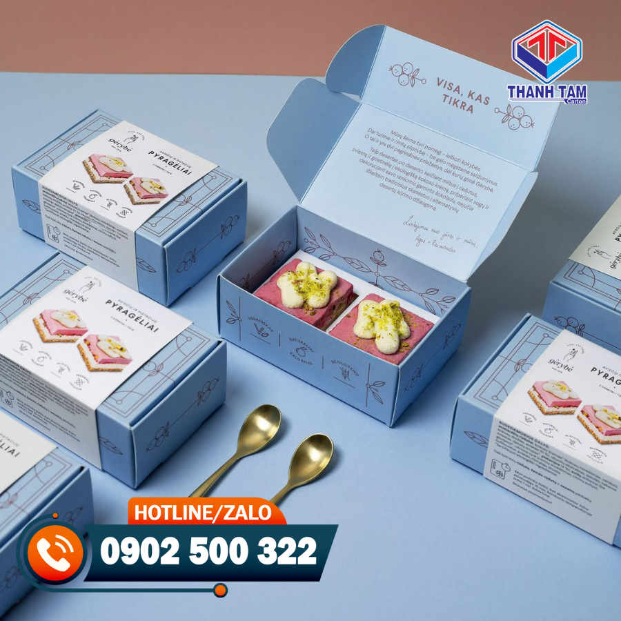 Hộp carton nắp gài