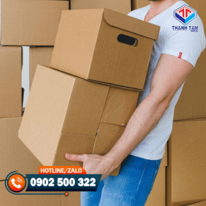 thùng giấy carton có nắp