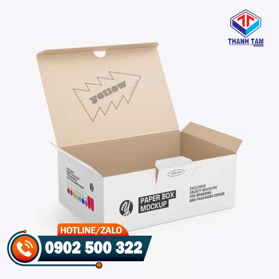 hộp carton nắp gập