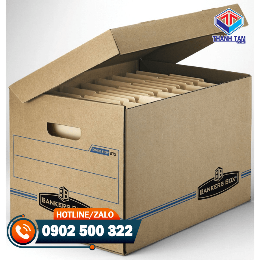 thùng giấy carton có nắp
