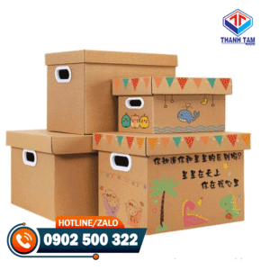 thùng giấy carton có nắp