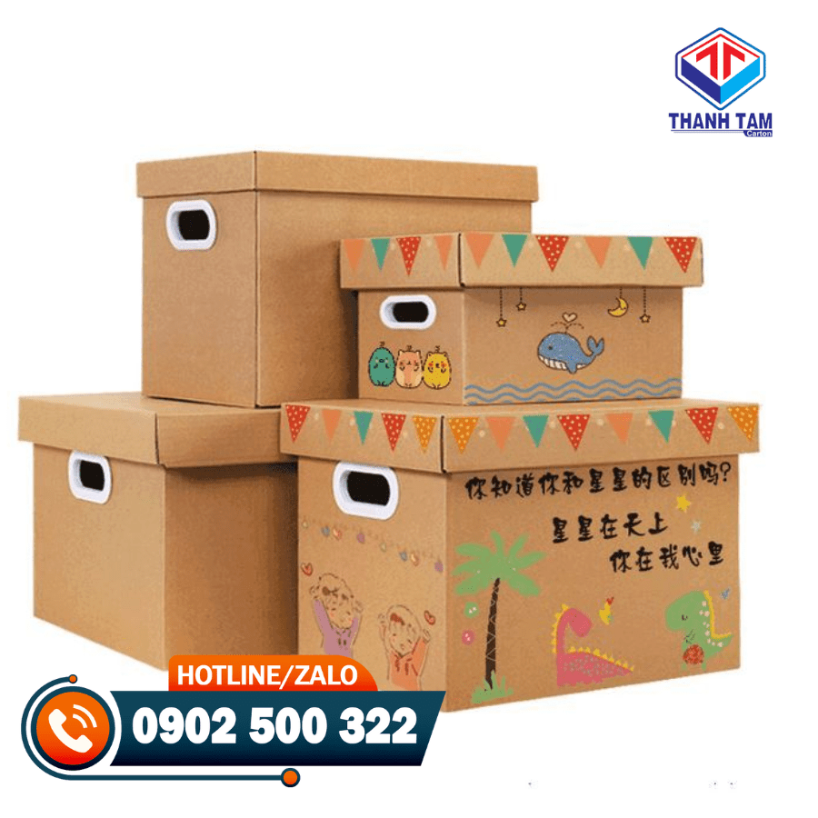 thùng giấy carton có nắp