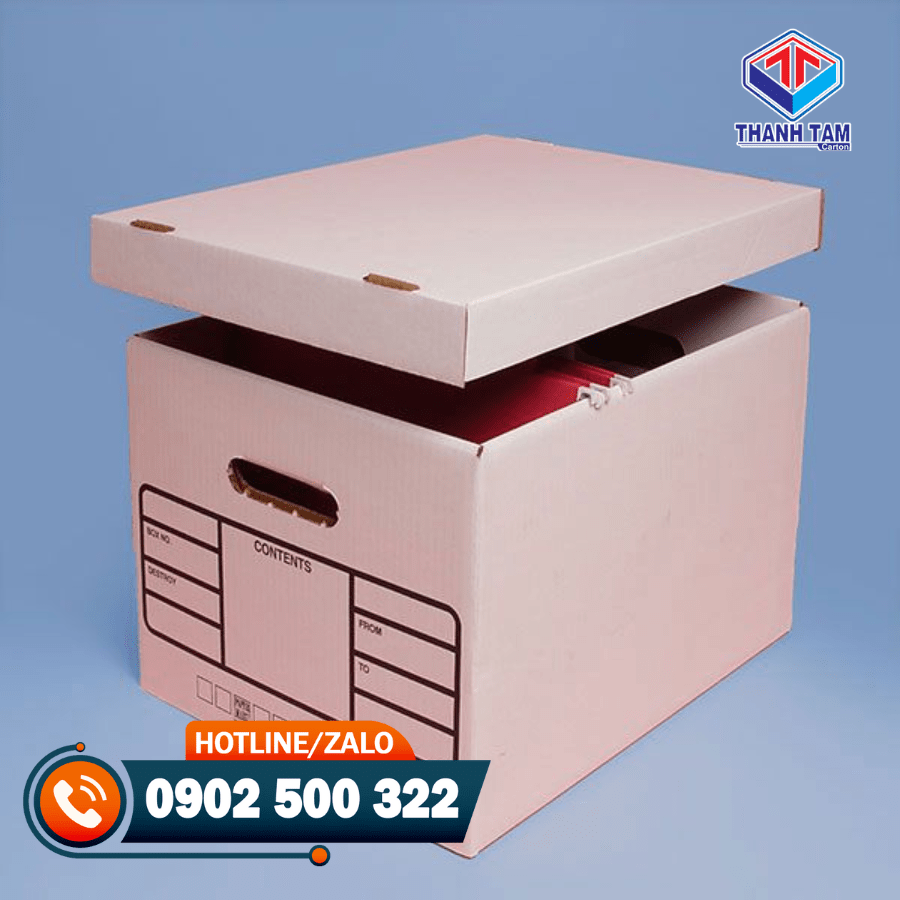 thùng giấy carton có nắp