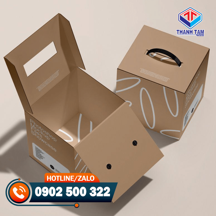 thùng giấy carton có nắp