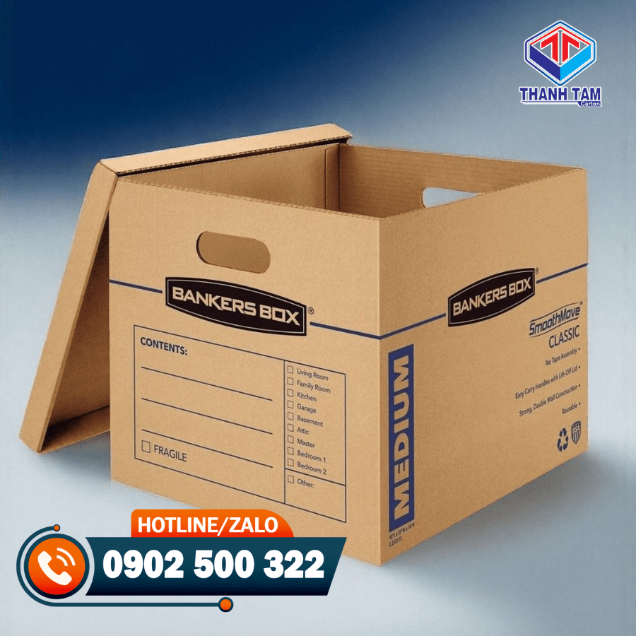 thùng giấy carton có nắp