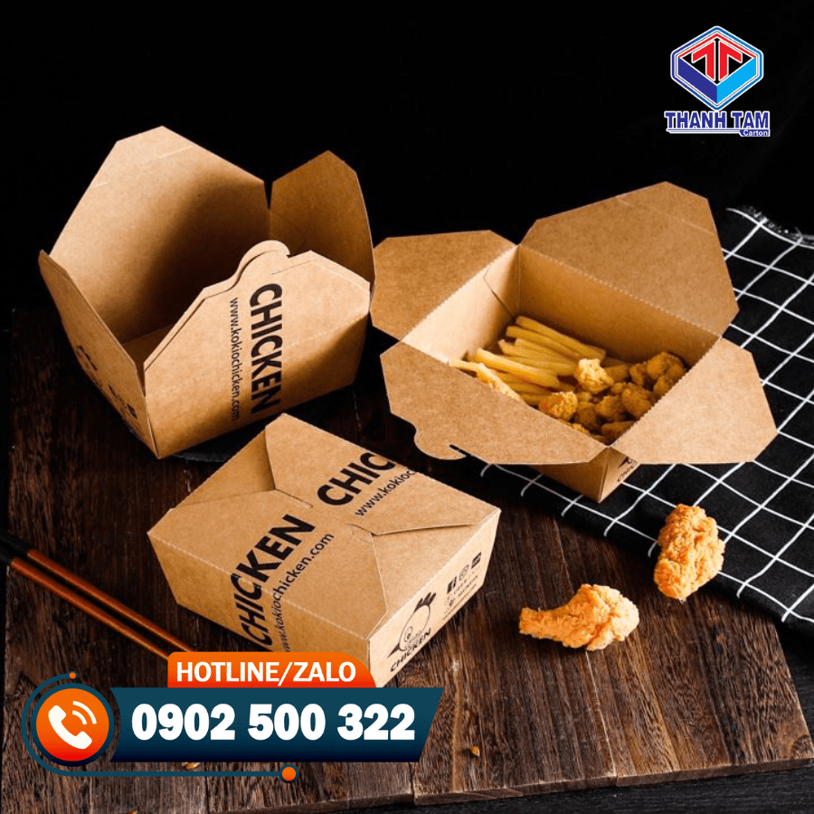 hộp giấy đựng đồ ăn nhanh
