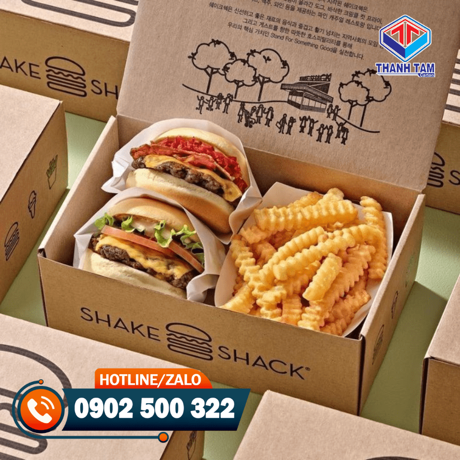 hộp giấy đựng đồ ăn nhanh