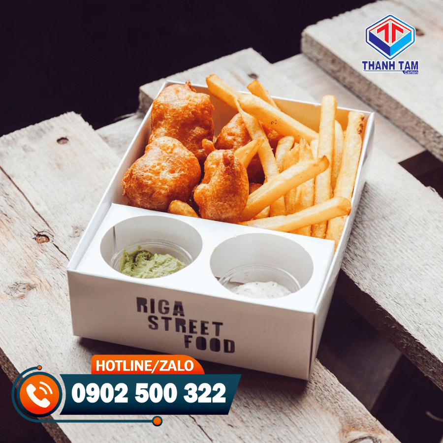 hộp giấy đựng đồ ăn nhanh