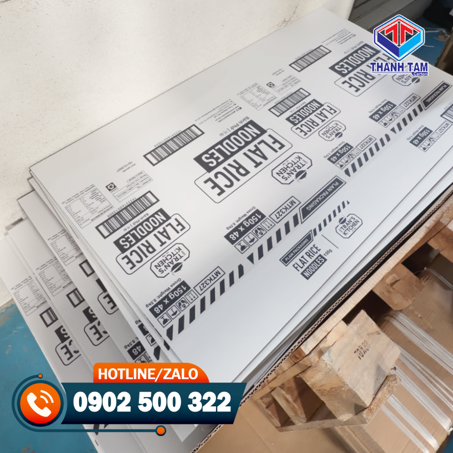 thùng giấy carton trắng 