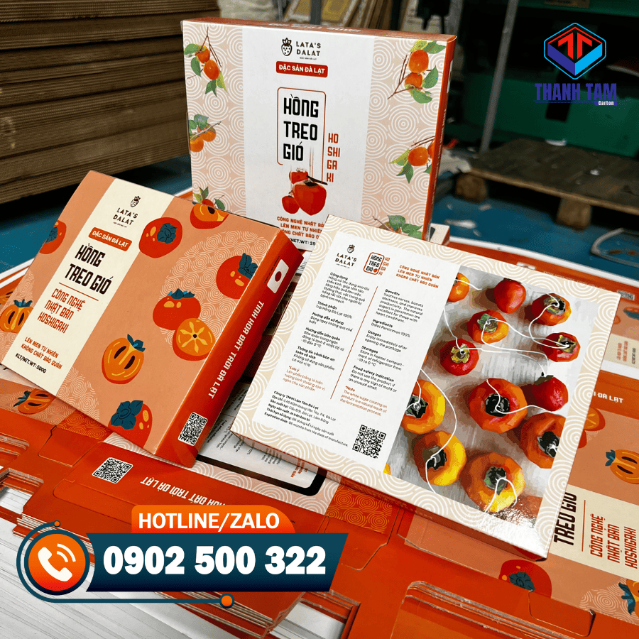 hộp giấy hồng treo gió