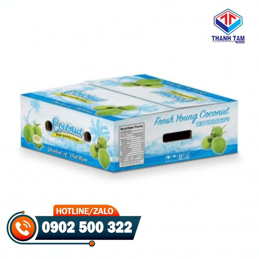 thùng carton đựng dừa