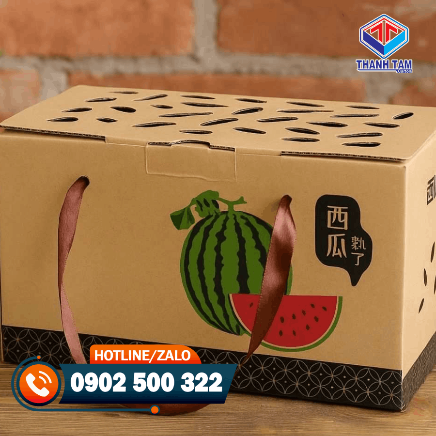 thùng carton đựng dưa hấu