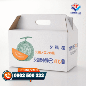 thùng carton đựng dưa lưới