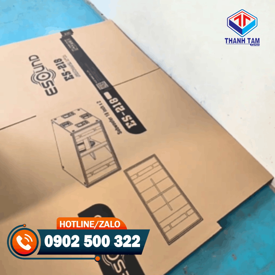 thùng carton đựng loa khổ lớn