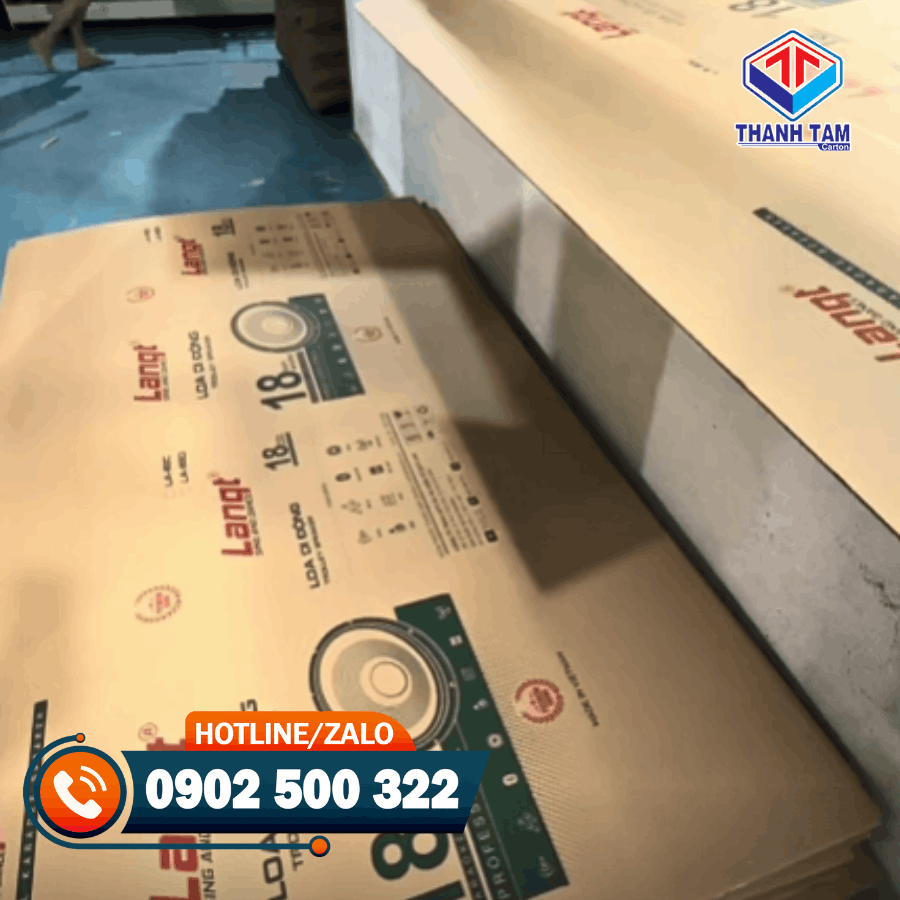 thùng carton đựng loa khổ lớn