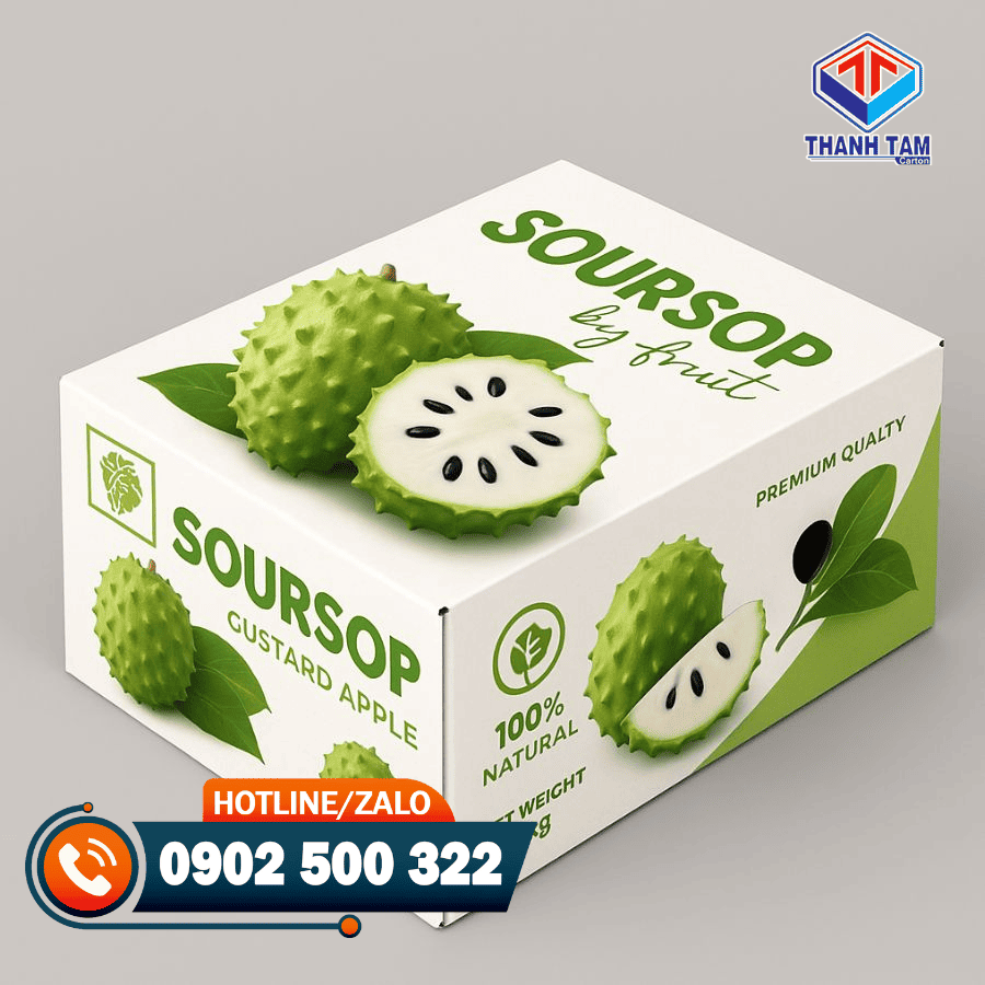 thùng carton đựng mãng cầu