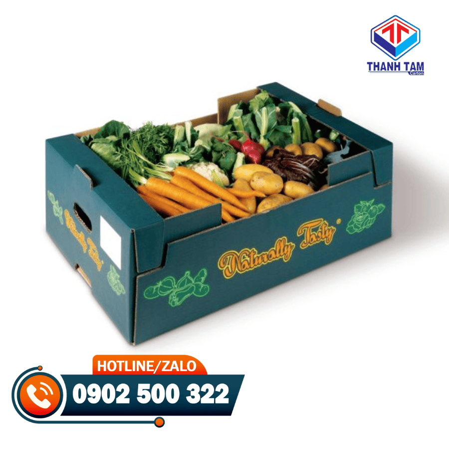 thùng carton đựng rau củ quả