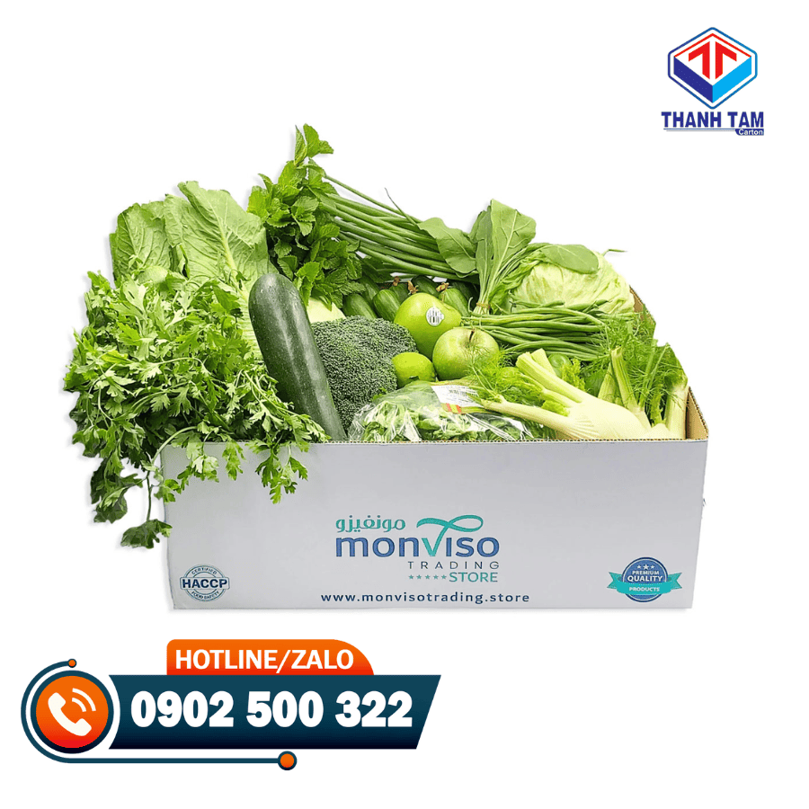thùng carton đựng rau củ quả