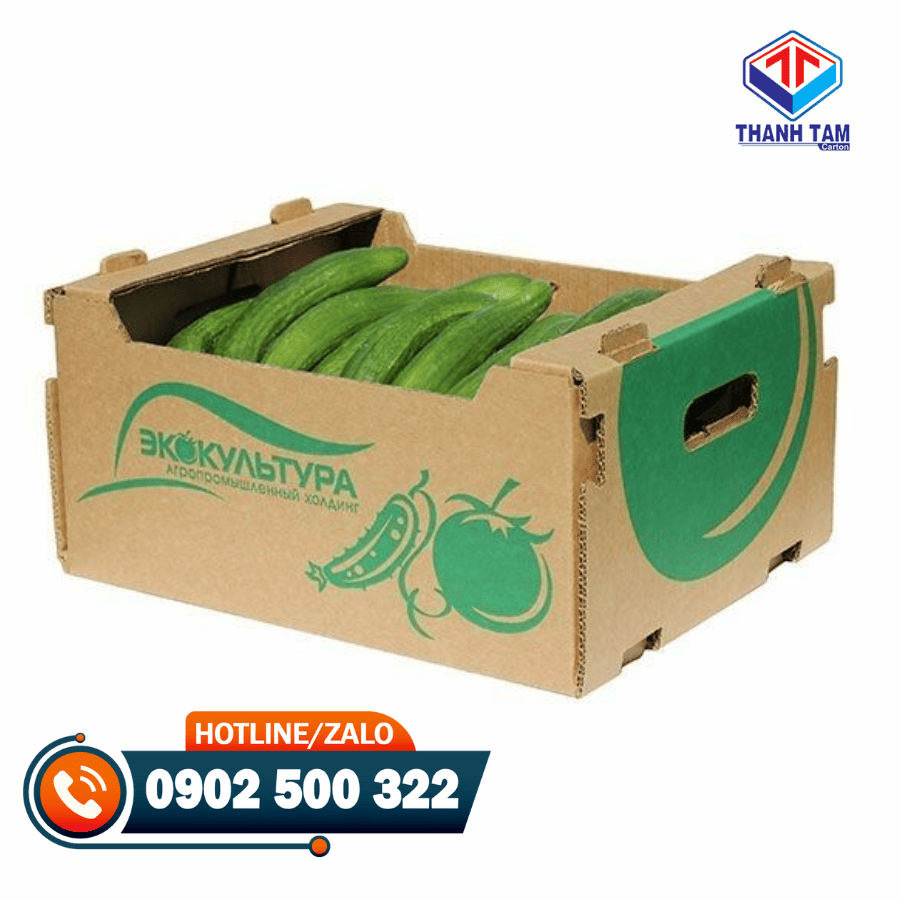 thùng carton đựng rau củ quả