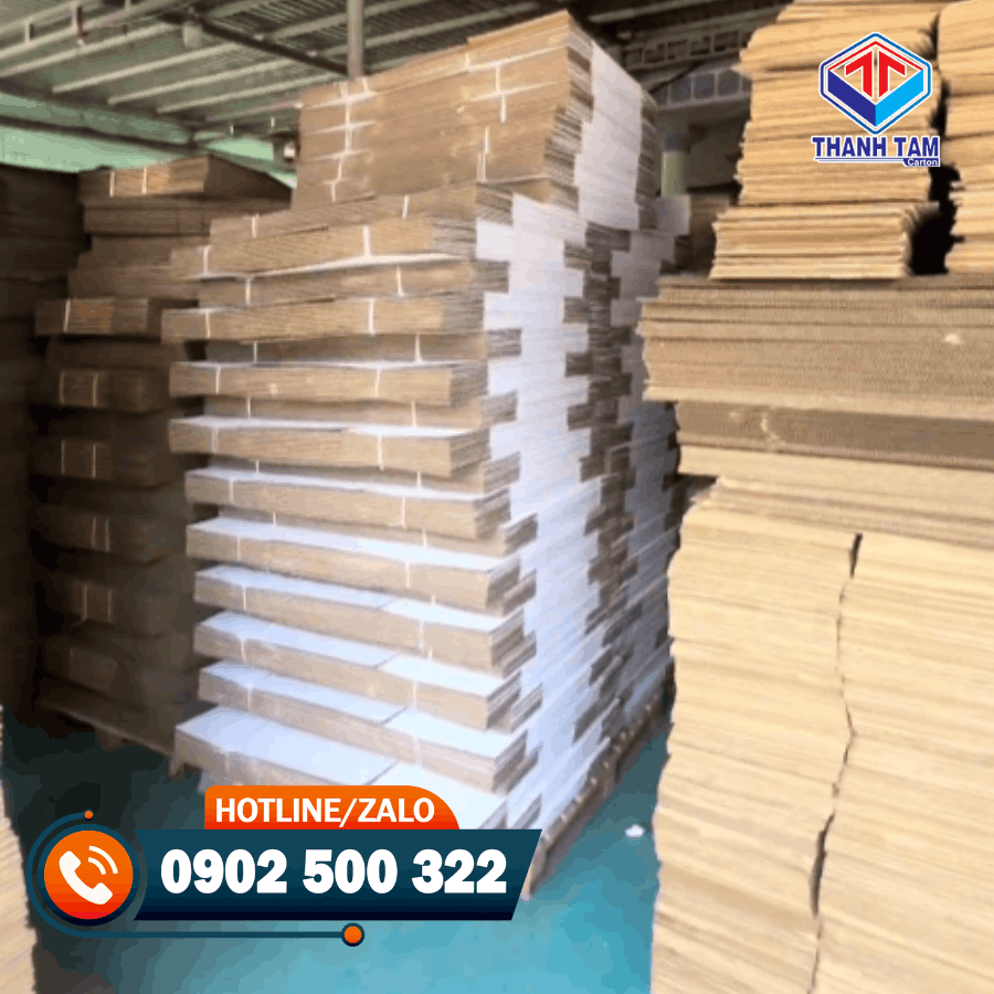 thùng giấy carton trắng
