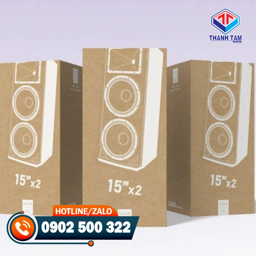 thùng giấy đựng loa khổ lớn