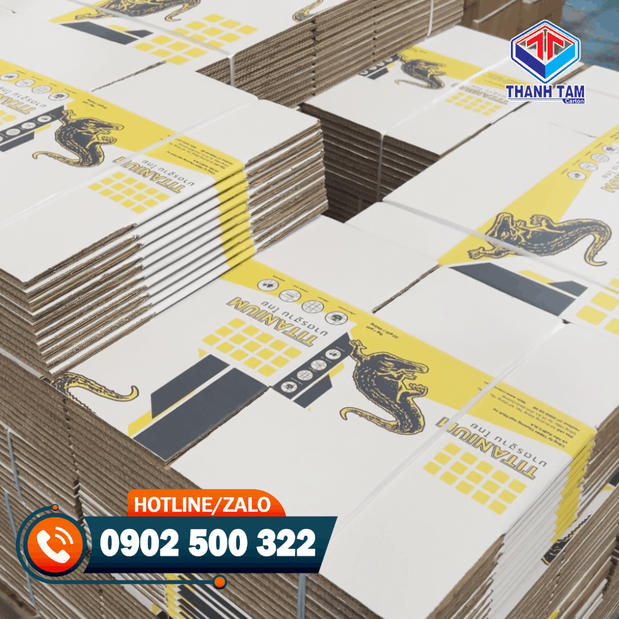 thùng giấy keo chà ron