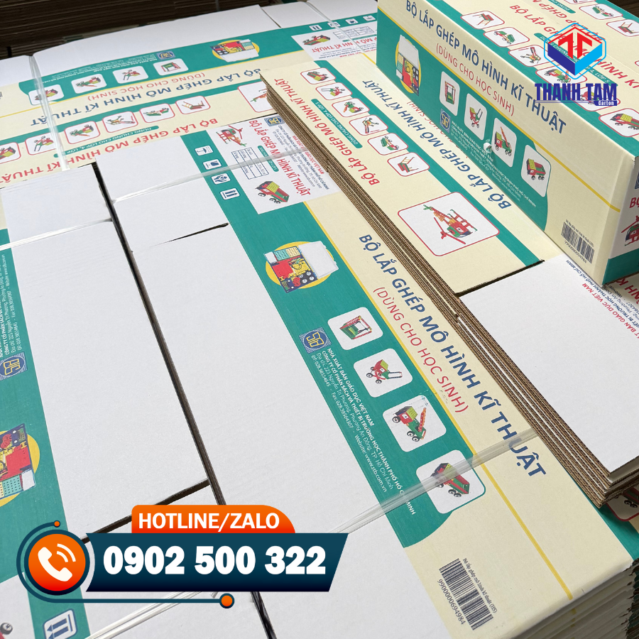 thùng giấy in flexo nhiều màu