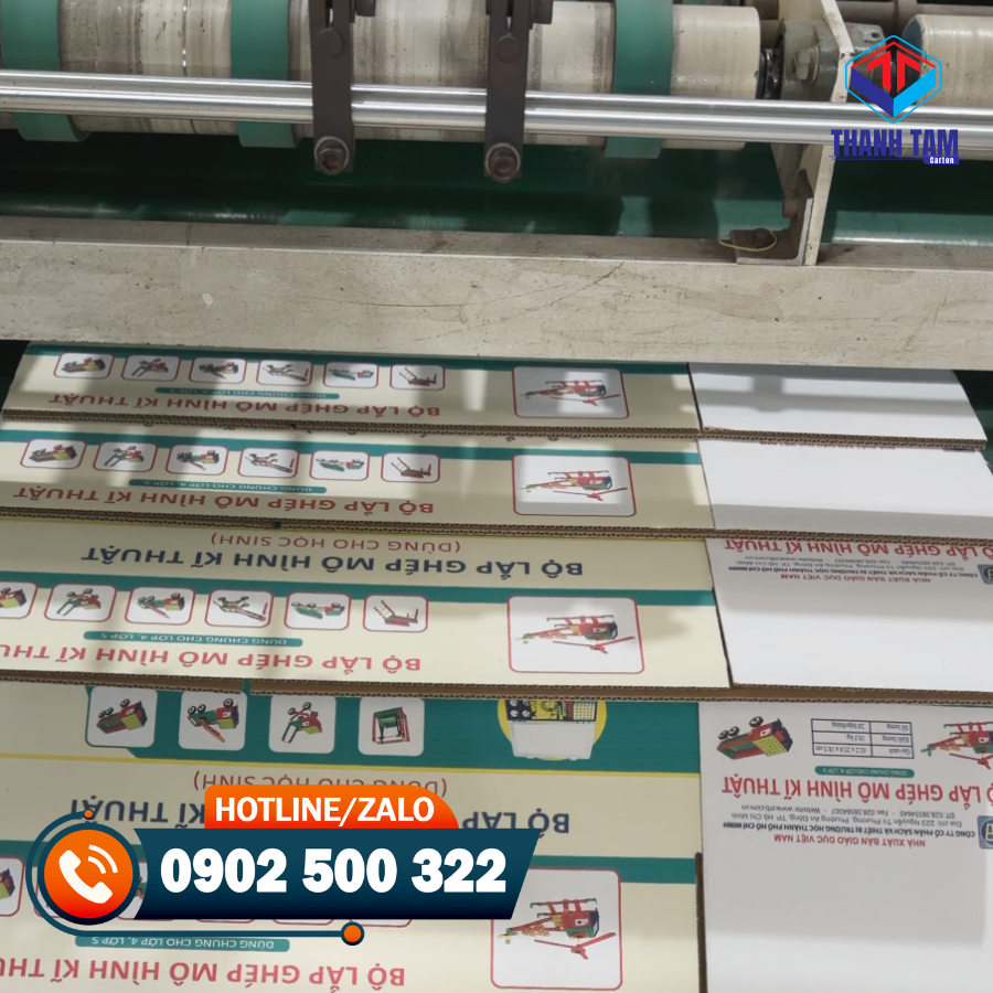 thùng giấy in flexo nhiều màu