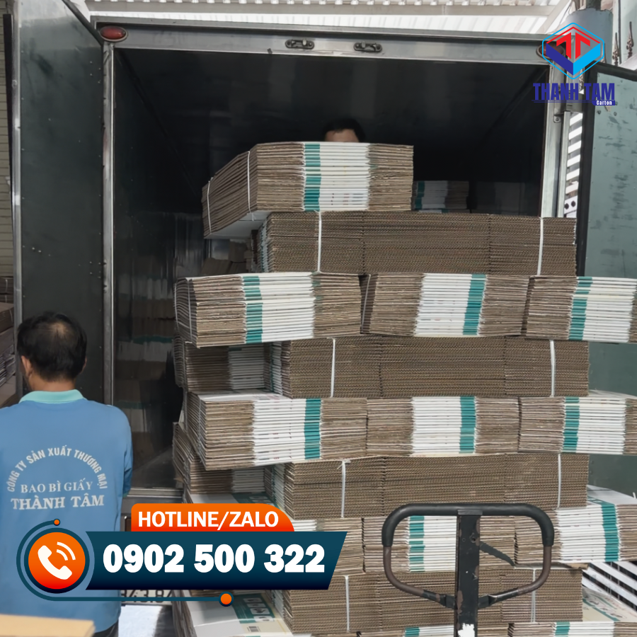 thùng giấy in flexo nhiều màu