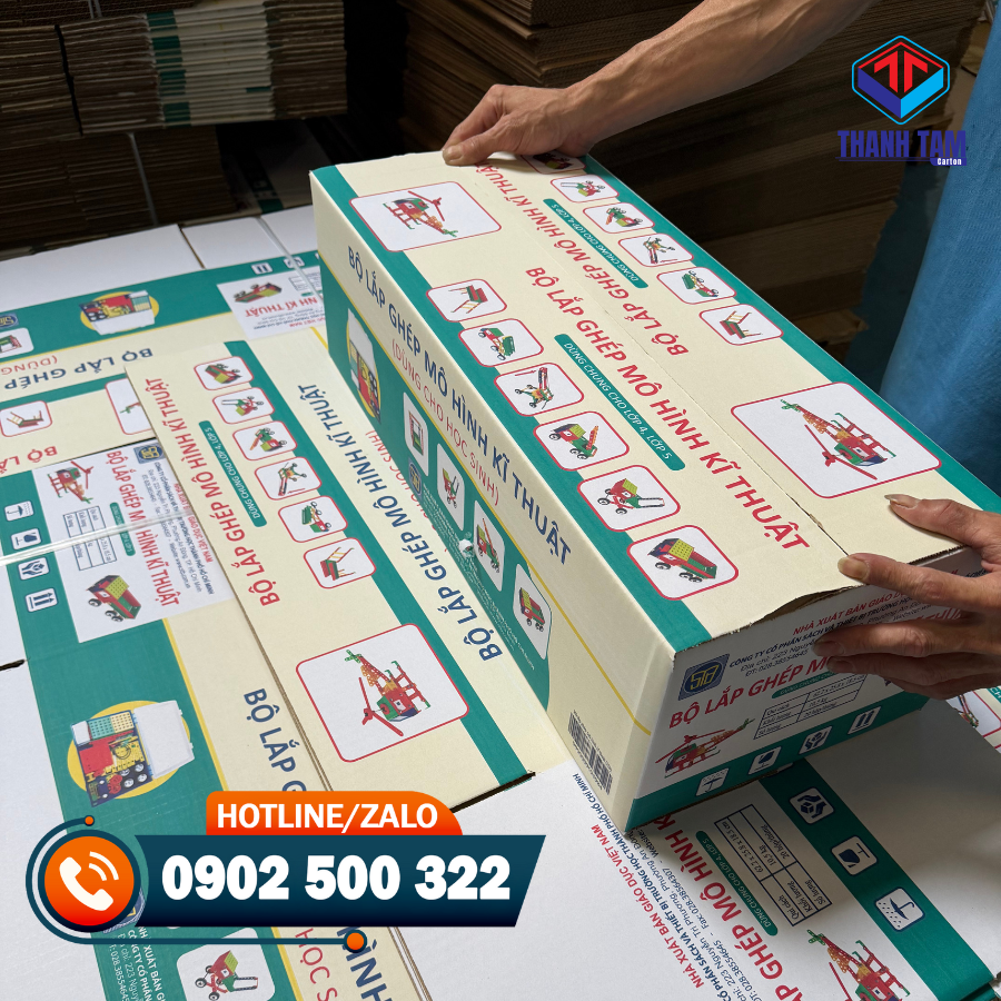 thùng giấy in flexo nhiều màu