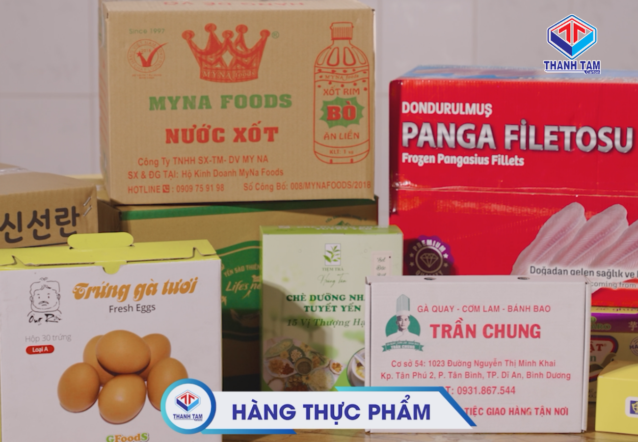 thùng giấy đựng thực phẩm