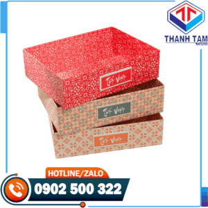 khay giấy đựng quà