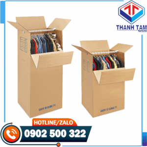 thùng carton đựng hàng may mặc