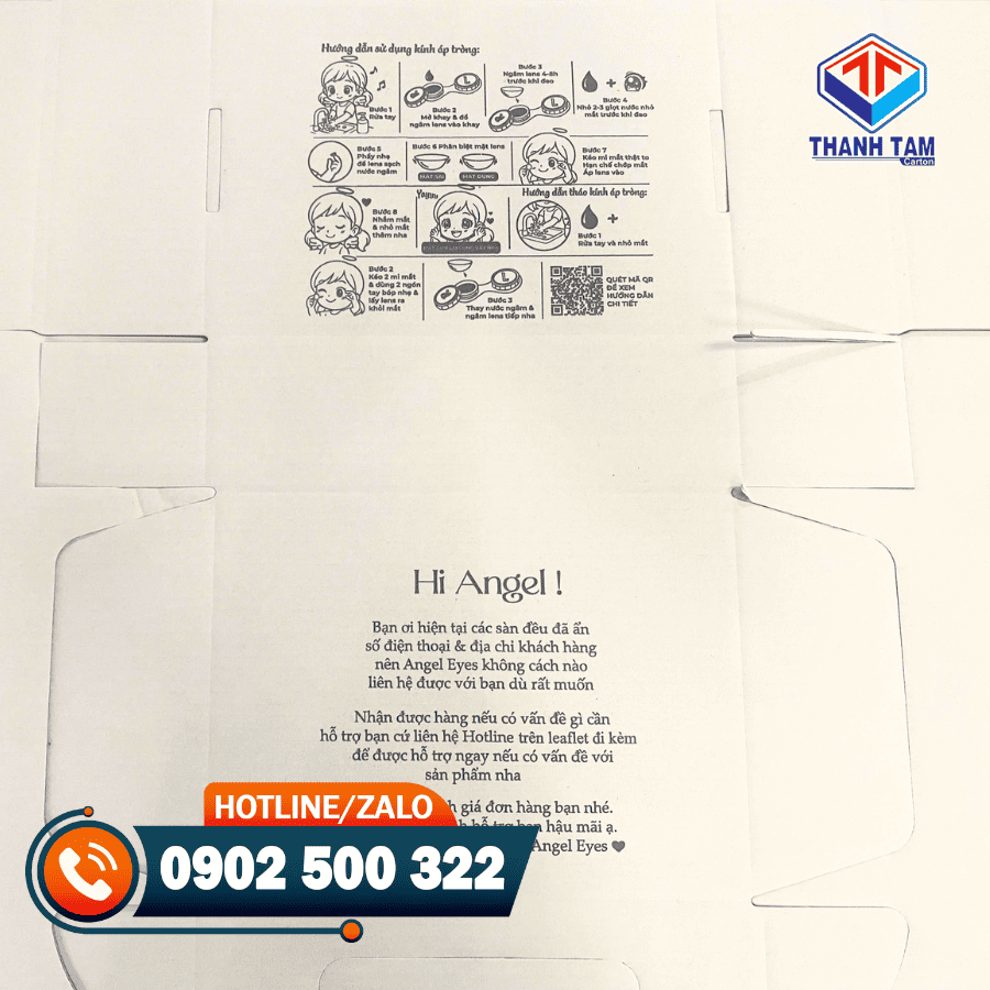 hộp carton trắng cán màng