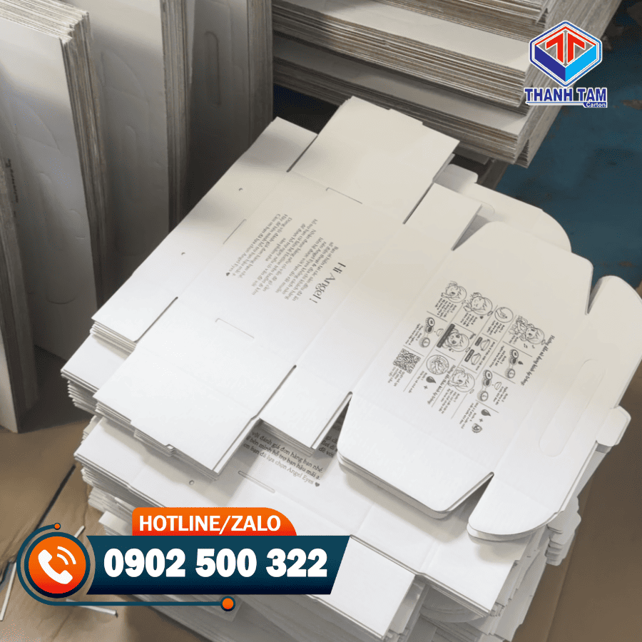 hộp carton trắng cán màng