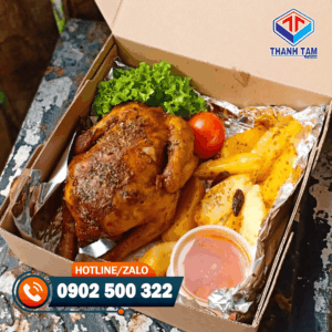 hộp giấy đựng gà nướng
